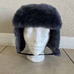 Vintage United Hatters Cap & Millinery Men's Winter Faux Fur Ear Flap Hat Size L